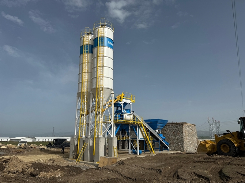 120m³/h Compact Concrete Batching Plant